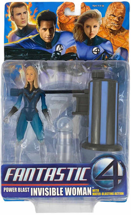 Fantastic Four 6 Inch Action Figure - Power Blast Invisible Woman with Water Blasting Action