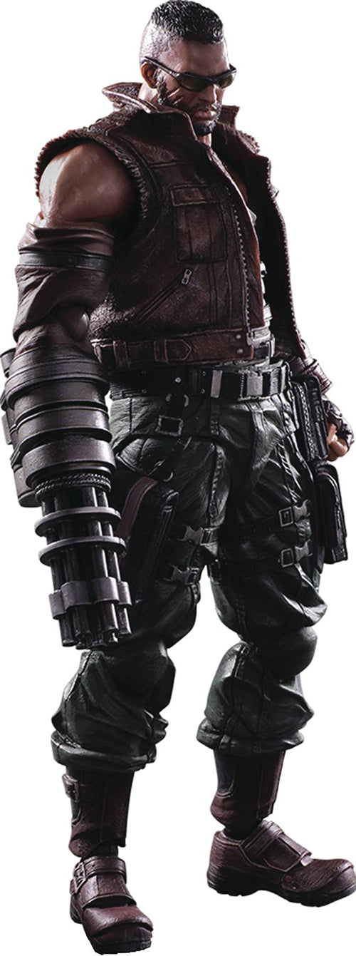 Final Fantasy VII 8 Inch Action Figure Play Arts Kai - Barret Wallace Remake (Shelf Wear Packaging)