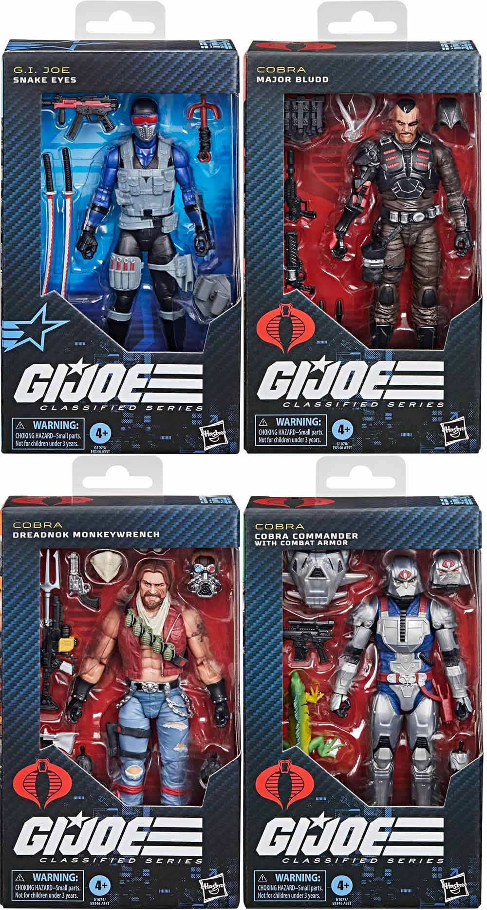 G.I. Joe Classfied 6 Inch Action Figure Wave 22 - Set of 4 (#165