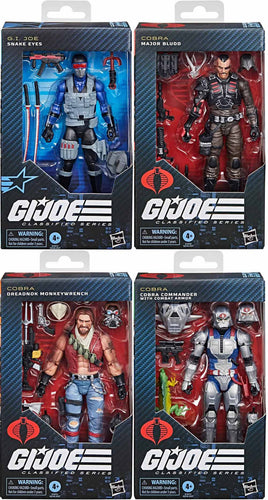 G.I. Joe Classfied 6 Inch Action Figure Wave 22 - Set of 4 (#165 tp #168)