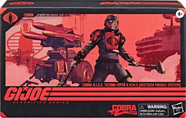 G.I. Joe Classified 6 Inch Action Figure Deluxe Exclusive - Cobra H.I.S.S. Techno Viper & HMS (Heetseek Missile System)