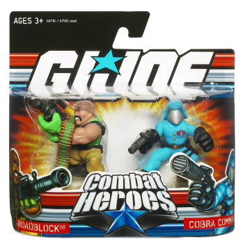 G.I. Joe 25th Anniversary Combat Heroes Action Figure Wave 1: Roadblock vs Cobra Commander