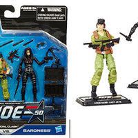 G.I. Joe 50th Anniversary 3.75 Inch Action Figure 2-Pack Wave 2 - Social Clash (Lady Jaye vs. Baroness)