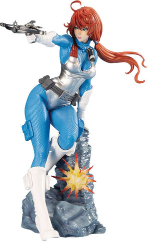 G.I. Joe 8 Inch Statue Figure Bishoujo Exclusive - Sky Blue Scarlett