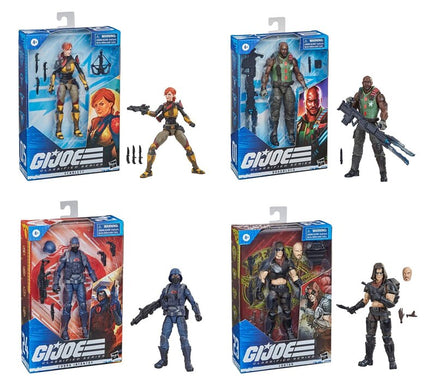G.I. Joe Classified 6 Inch Action Figure Series 3 - Set of 4 (Zartan - Infantry - Scarlett V2 - Roadblock V2)