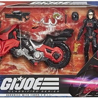 G.I. Joe Classified 6 Inch Action Figure Cobra Island Exclusive - Baroness with C.O.I.L. Bike