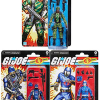 G.I. Joe Classified 6 Inch Action Figure Retro (2024 Wave 3) - Set of 3 (Cobra Commander - Cobra Trooper - Stalker)
