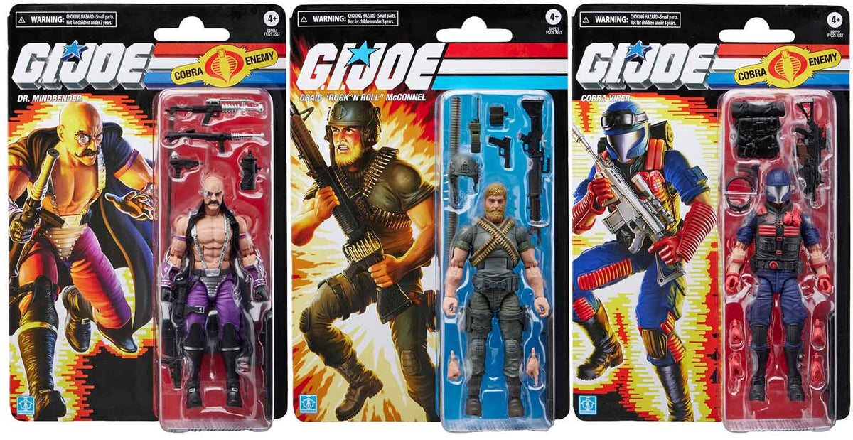 G.I. Joe Classified 6 Inch Action Figure Retro (2025 Wave 1) - Set 