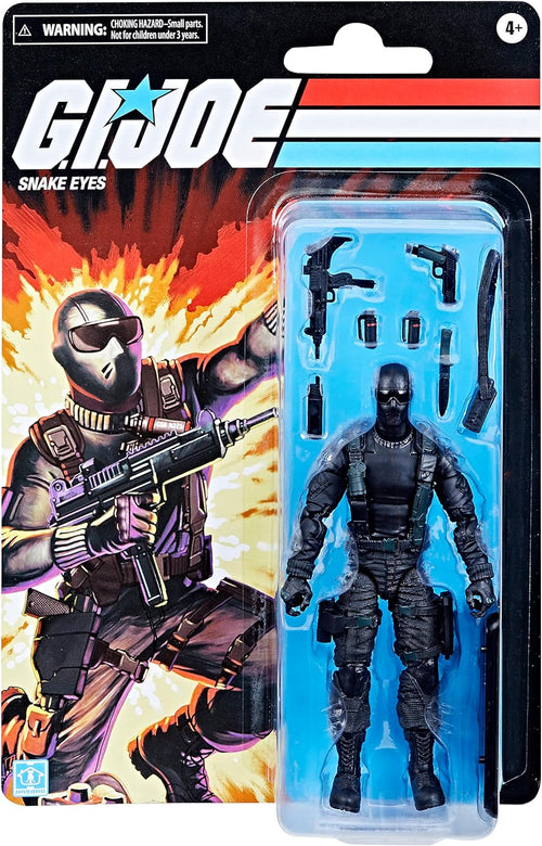 6 Inch Figure Size G.I. Joe Classified 6 Inch Action Figure Retro Exclusive - Snake Eyes ...