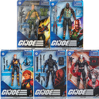 G.I. Joe 6 Inch Action Figure Classified Series - Set of 5 (#01 - #05) (Duke is Repaint Version)