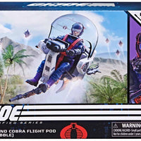 G.I. Joe Classified 6 Inch Vehicle Figure - Tele-Viper & Cobra Flight Pod (Trubble Bubble)