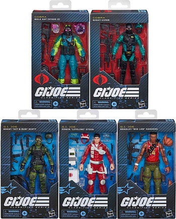 G.I. Joe Classified 6 Inch Action Figure Wave 24 - Set of 5 (#186 to #190)