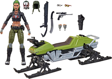 G.I. Joe Classified 6 Inch Scale Vehicle Figure - Zanya and Dreadnok Chameleon #194