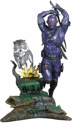 G.I. Joe Gallery 10 Inch Statue Figure Diorama Exclusive - Snake Eyes Variant
