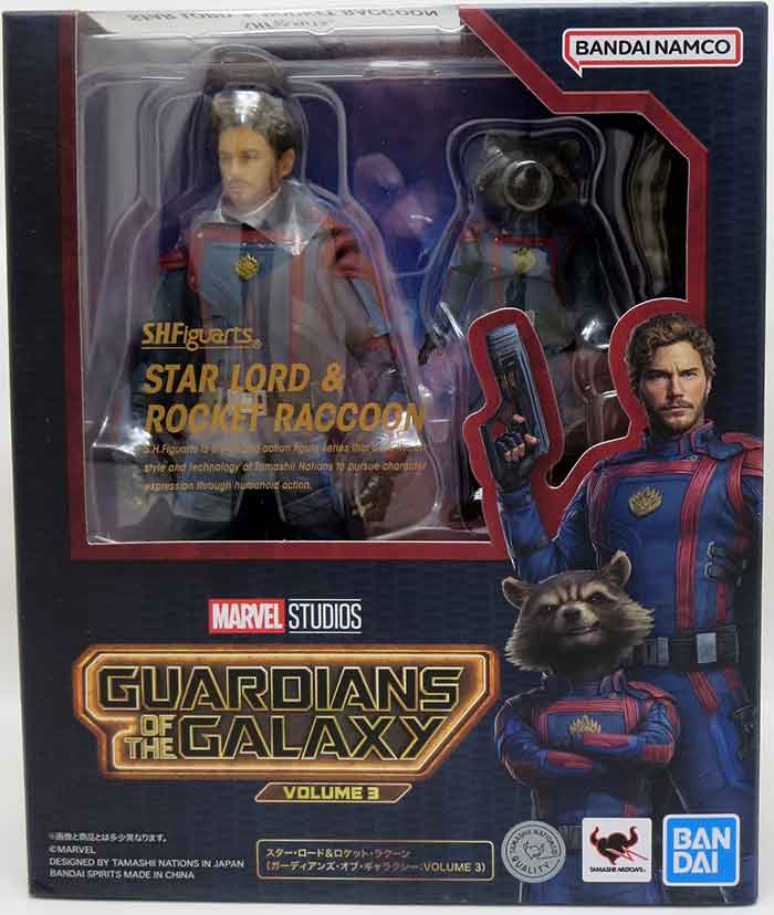 特撮 SHIFiguarts, STAR LORD & ROCKET RACCOON Guardians Of The Galaxy 6 Inch Action Figure S.H. Figuarts