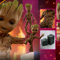 Guardians Of The Galaxy Vol2 10 Inch Action Figure Life Size Masterpiece Series - Groot Exclusive Hot Toys 903344