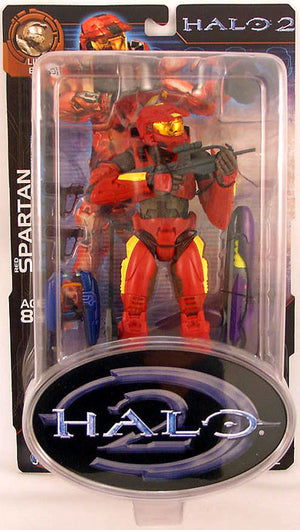 Halo 2 Limited Edition Series Action Figures: Red Spartan V1 Yellow Stripes