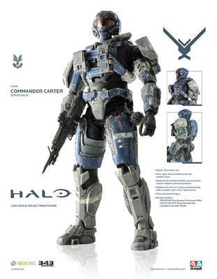 Halo Reach 13 Inch Statue Figure 1/6 Scale - Commander Carter Statue