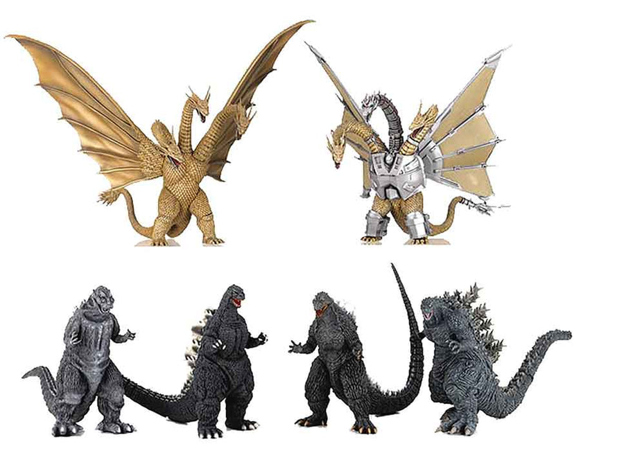 History Of Godzilla 4 Inch Static Figure Hyper Model Trading - Set of ...