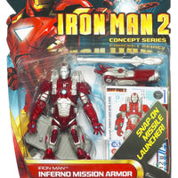 Iron Man 2 3 3/4 Inch Action Figure Concept Series - Iron Man Inferno Mission Armor #13