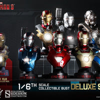 Iron Man 3 4.5 Inch Bust Statue 1/6 Scale - Set of 8 Hot Toys