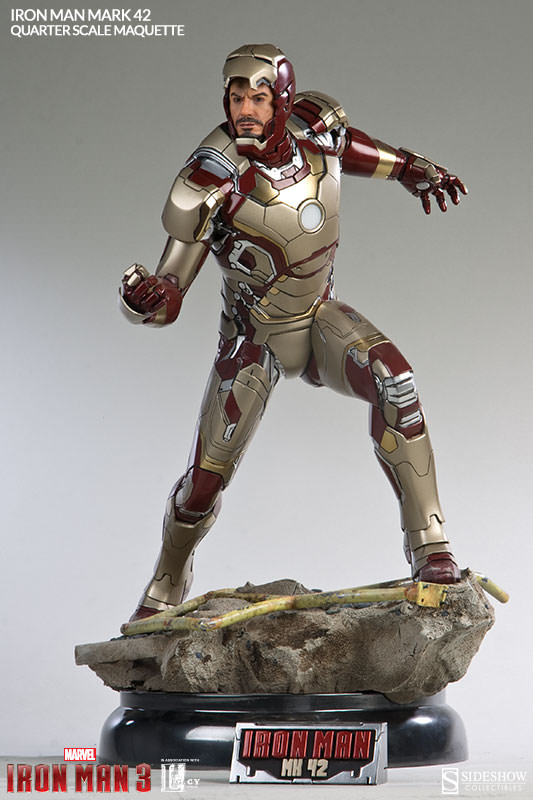 Iron Man 3 20 Inch Statue Figure Quarter Scale Maquette - Iron Man