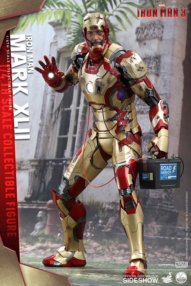 Iron Man 3 20 Inch Action Figure 1 4 Scale Series Iron Man Mark XLII cmdstore