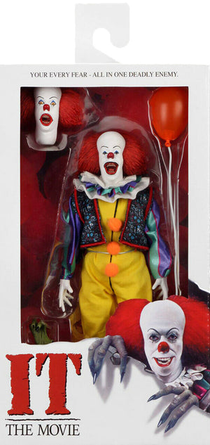 IT 8 Inch Action Figure Retro Clothed Series - Pennywise 1990