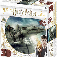 Jigsaw 3D Puzzle Harry Potter 24 Inch by 18 Inch Puzzle 500 Piece - Harry Potter Norbert and Hermoine Granger