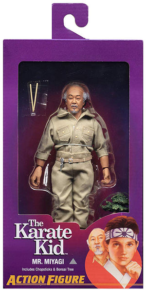 Karate Kid 8 Inch Action Figure Retro Clothed Series - Mr. Miyagi