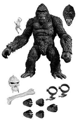 King Kong Skull Island 7 Inch Action Figure PX Exclusive - King Kong Black & White