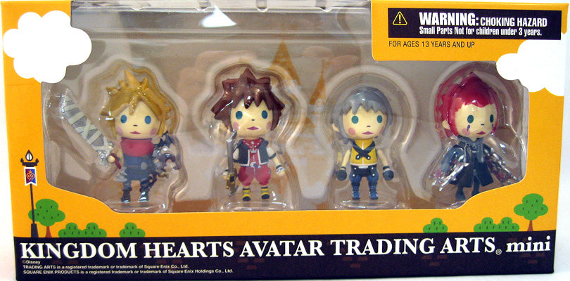 KINGDOM HEARTS アバター TRADING ARTS mini 2点 Kingdom Hearts 2 Inch Action FIgure Trading Arts Avatar Mini