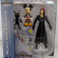 Kingdom Hearts 4 to 7 Inch Action Figure Select Series - Mickey Mouse with Axel & Shadow