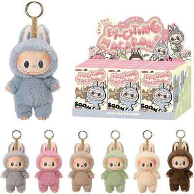 Labubu The Monsters 6 Inch Plush Figure Exciting Macarons - Sealed Case containing 6 Blind Boxes (Authentic)