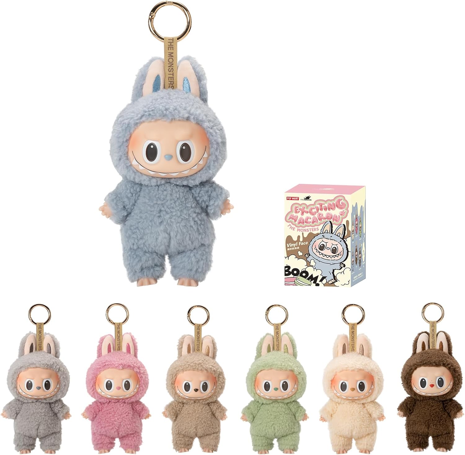Labubu The Monsters 6 Inch Plush Figure Exciting Macarons