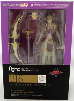 Legend Of Zelda Twilight Princess 6 Inch Action Figure Figma Series - Zelda (Shelf Wear Packaging)