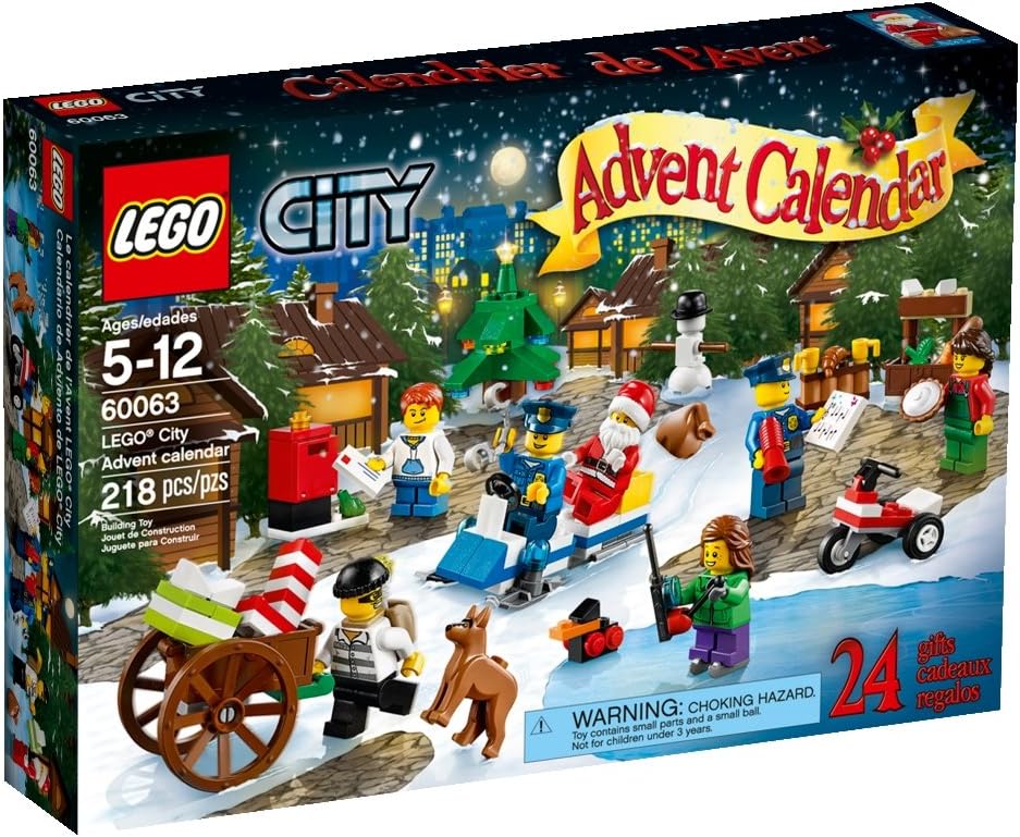 Lego City Lego 318 Pieces - Advent Calendar #60063| Cmdstore