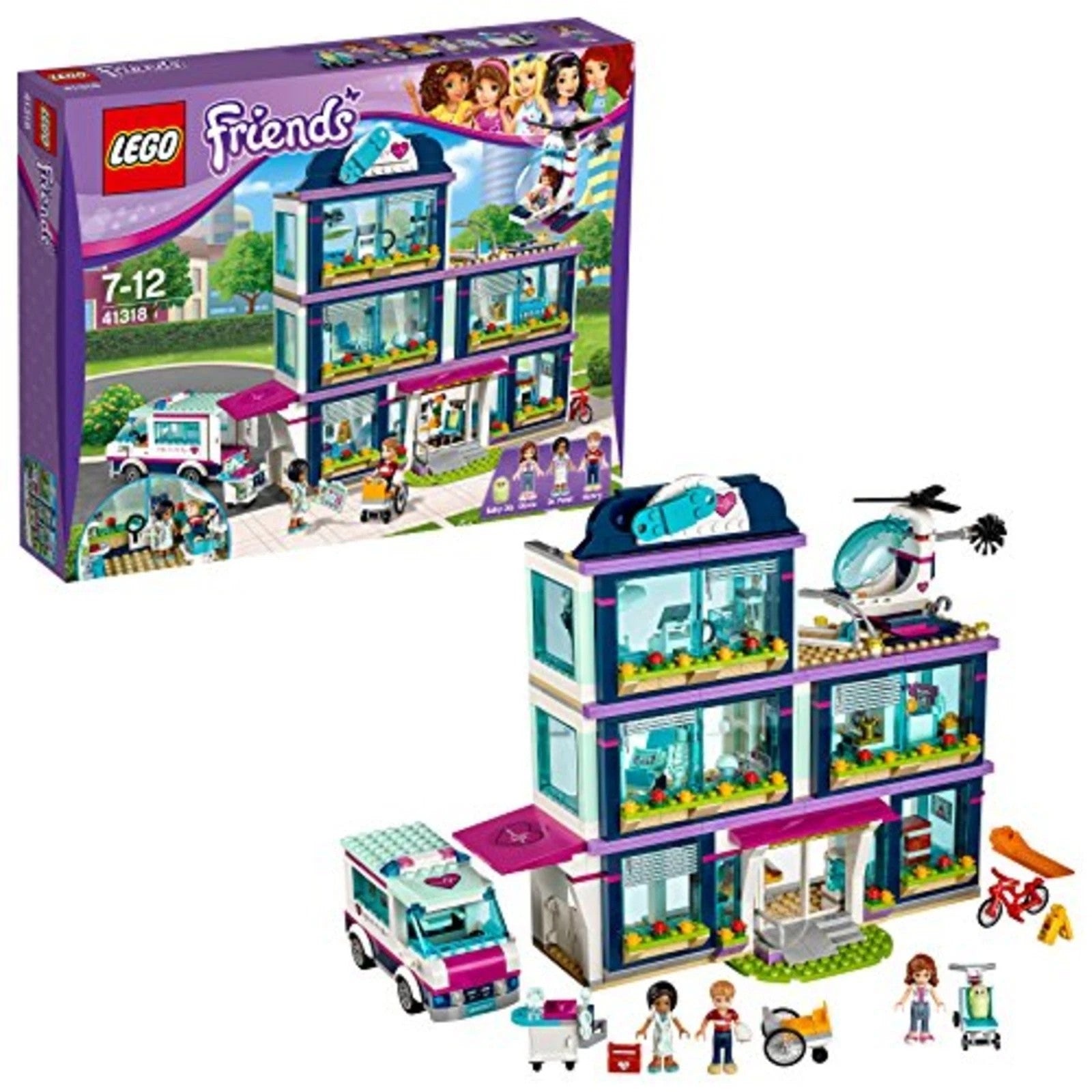 Lego Friends Lego 871 Pieces - Heartlake Hospital #41318 (Shelf