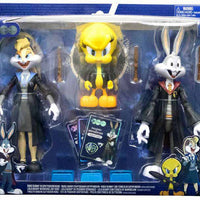 Looney Tunes 7 Inch Action Figure WB 100 3-Pack - Bugs Bunny - Lola Bunny - Tweety in Robes