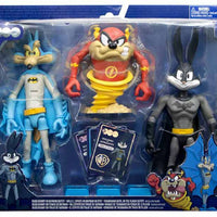 Looney Tunes X DC 7 Inch Action Figure WB 100 3-Pack - Bugs Bunny - Wile E Coyote - Taz