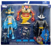 Looney Tunes X DC 7 Inch Action Figure WB 100 3-Pack - Bugs Bunny - Wile E Coyote - Taz