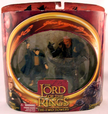 Lord of the Rings Two Towers Action Figures: Merry vs Grishnakh