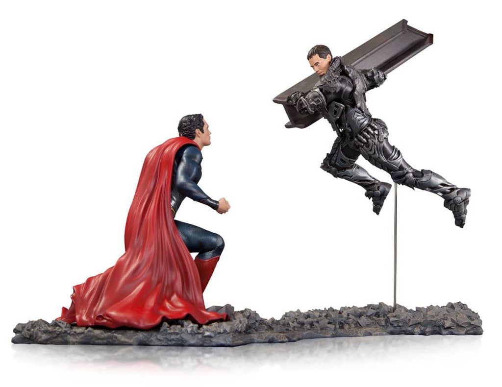 Man Of Steel 6 Inch Statue Figure - Superman vs Zod 1:12 Scale (Sub-Standard Previously Opened Packaging)