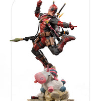 Marvel 1:10 Art Scale Series X-Men 10 Inch Statue Figure Battle Diorama - Deadpool Deluxe Iron Studios 906738