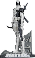 Marvel Collectible 7 Inch Statue Figure 1/10 Scale Posed Scene Exclusive - Deadpool (Line Art) Gold Label