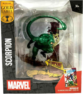 Marvel Collectible 1/10 Scale 7 Inch Statue Figure Posed Scene Exclusive - Scorpion (Amazing Spider-Man #318) Gold Label