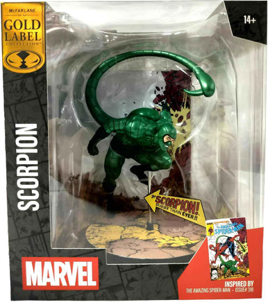 Marvel Collectible 1/10 Scale 7 Inch Statue Figure Posed Scene Exclusive - Scorpion (Amazing Spider-Man #318) Gold Label