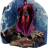 Marvel Collectible 7 Inch Statue Figure 1/10 Scale Posed Scene - Magneto (X-Men #1)