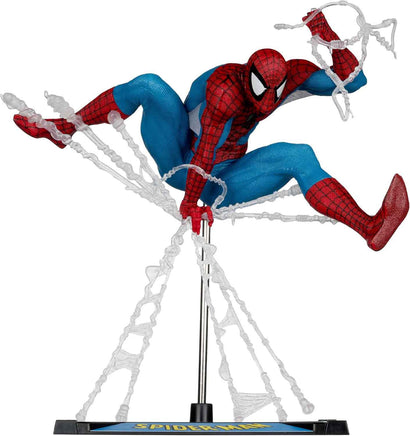 Marvel Collectible 1/10 Scale 7 Inch Statue Figure Posed Scene - Spider-Man (Marvel Age)