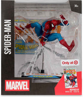 Marvel Collectible 1/10 Scale 7 Inch Statue Figure Posed Scene - Spider-Man (Marvel Age)